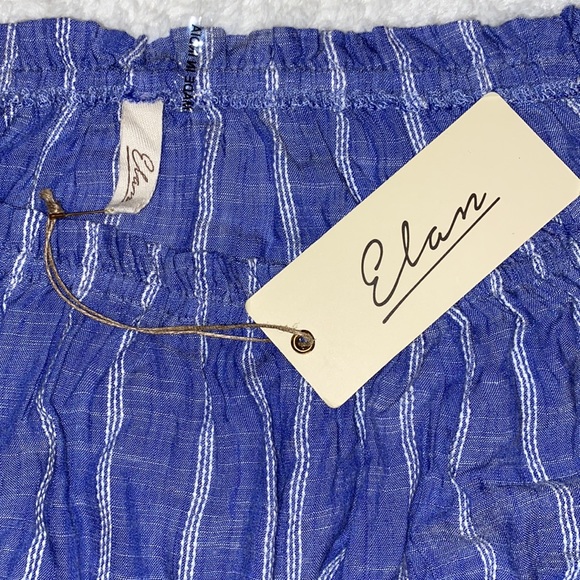 NWT Elan Striped Boho Top - Picture 5 of 10